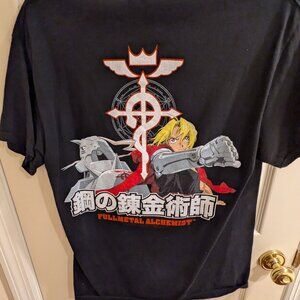 Fullmetal Alchemist Eric and Alphonse Elric Black Tee